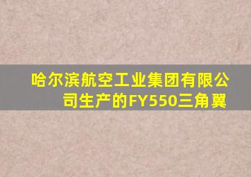 哈尔滨航空工业集团有限公司生产的FY550三角翼