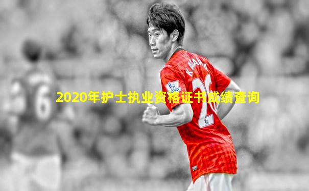 2020年护士执业资格证书成绩查询