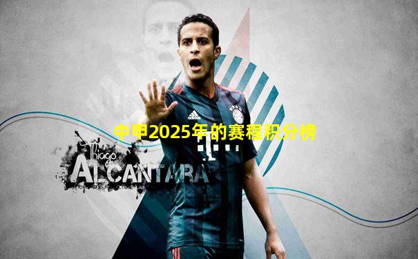 中甲2025年的赛程积分榜