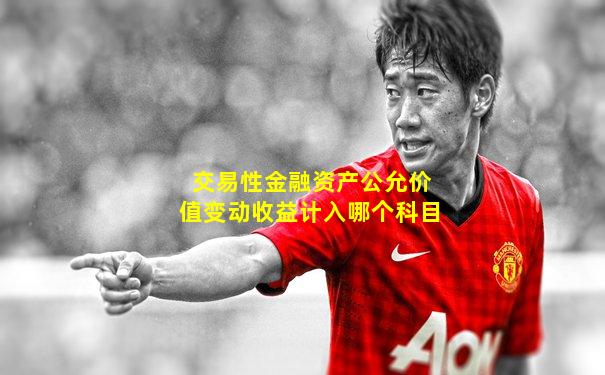交易性金融资产公允价值变动收益计入哪个科目