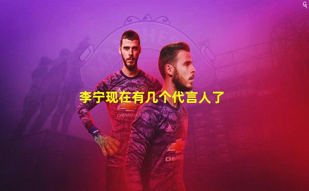 李宁现在有几个代言人了