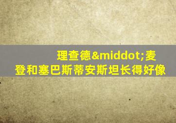 理查德·麦登和塞巴斯蒂安斯坦长得好像