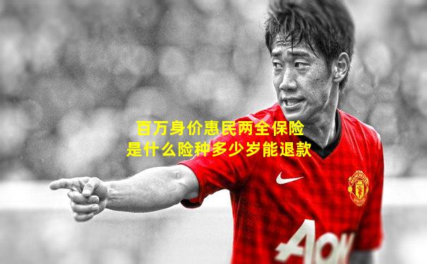 百万身价惠民两全保险是什么险种多少岁能退款